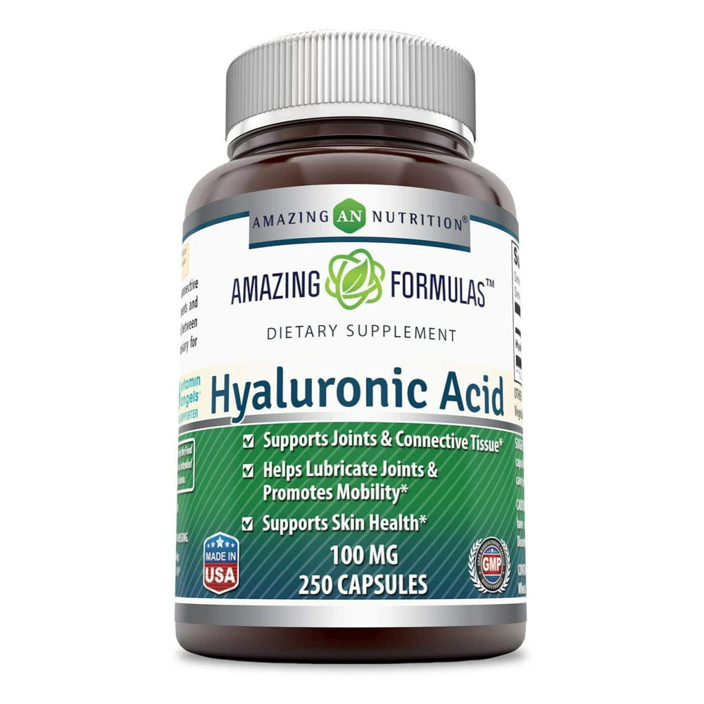 Amazing Nutrition Amazing Formulas Hyaluronic Acid 100 Mg Capsules, 250 Ea